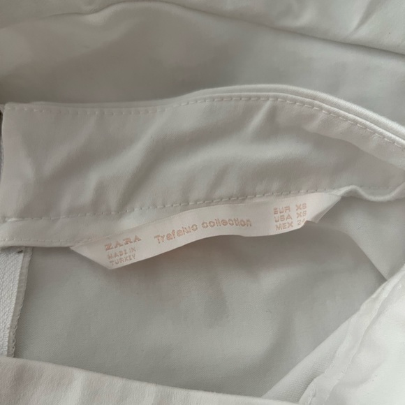 Zara Trafaluc White Frill Hem Shorts - Picture 7 of 7